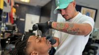 Ricardo, barber at Casablanca Barber Shop